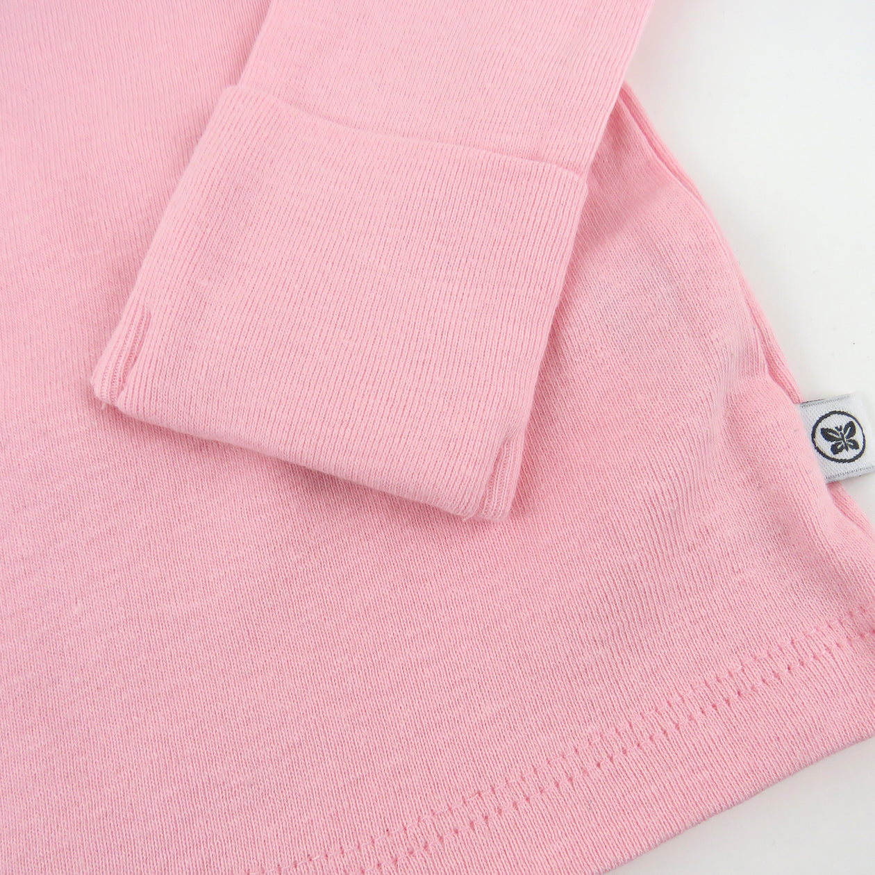 3-Pack Organic Cotton Long Sleeve Side-Snap Kimono Tops, Rose Blossom