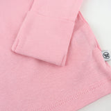 Go to slide 3, 3-Pack Organic Cotton Long Sleeve Side-Snap Kimono Tops, Rose Blossom