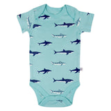 Go to slide 2, 5-Pack Organic Cotton Short Sleeve Bodysuits, Seaside Fun
