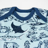 Go to slide 3, 5-Pack Organic Cotton Short Sleeve Bodysuits, Seaside Fun