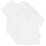 Go to slide 1, 5-Pack Honestly Pure Organic Cotton Short Sleeve T-Shirts, Bright White