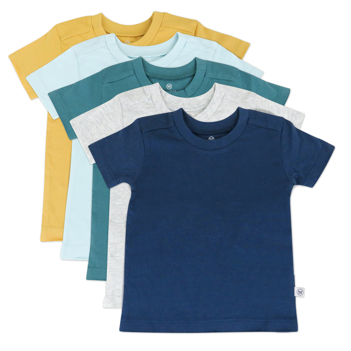 5-Pack Organic Cotton Short Sleeve T-Shirts