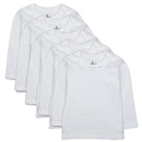 Go to slide 1, 5-Pack Honestly Pure Organic Cotton Long Sleeve T-Shirts, Bright White