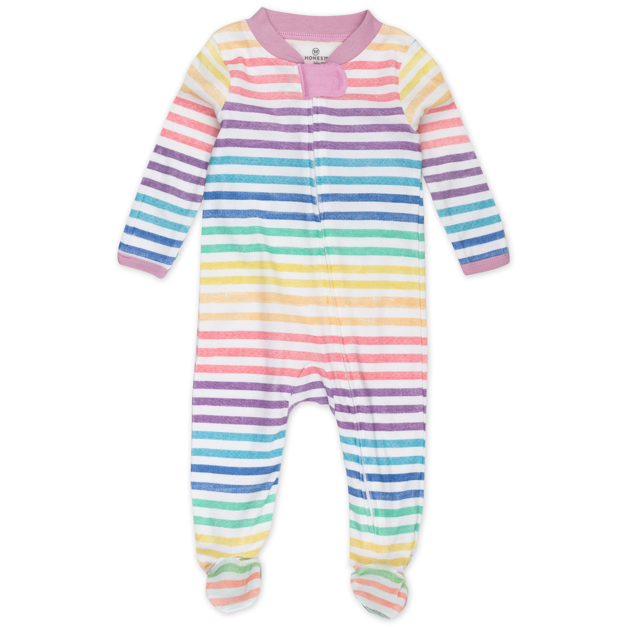 Organic Cotton Sleep & Plays, Rainbow Stripe