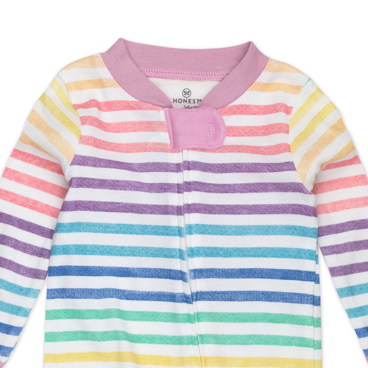 Organic Cotton Sleep & Plays, Rainbow Stripe