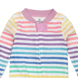 Go to slide 4, Organic Cotton Sleep & Plays, Rainbow Stripe