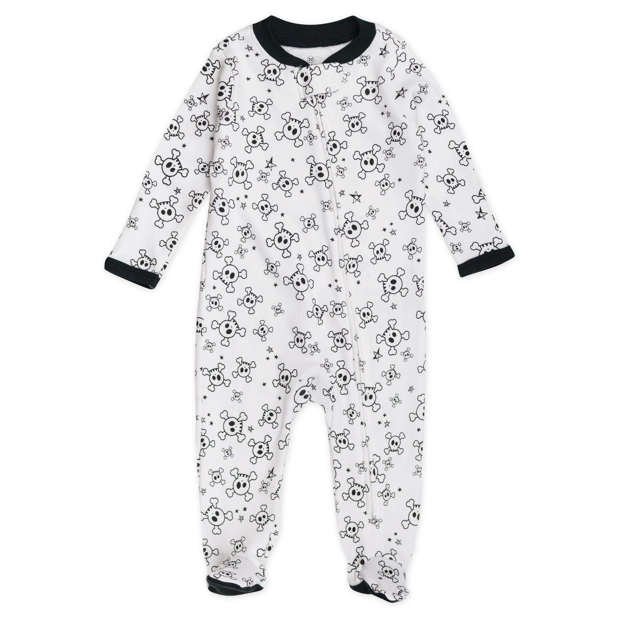 Organic Cotton Sleep & Plays, Tossed Skulls
