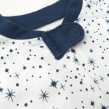 Go to slide 2, 2-Pack Organic Cotton Snug-Fit Footed Pajamas, Twinkle Star Navy