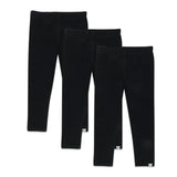 Go to slide 1, Toddler 3-Pack Organic Cotton Leggings, Black