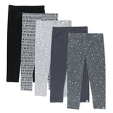 Go to slide 1, 5-Pack Organic Cotton Leggings, Pattern Play