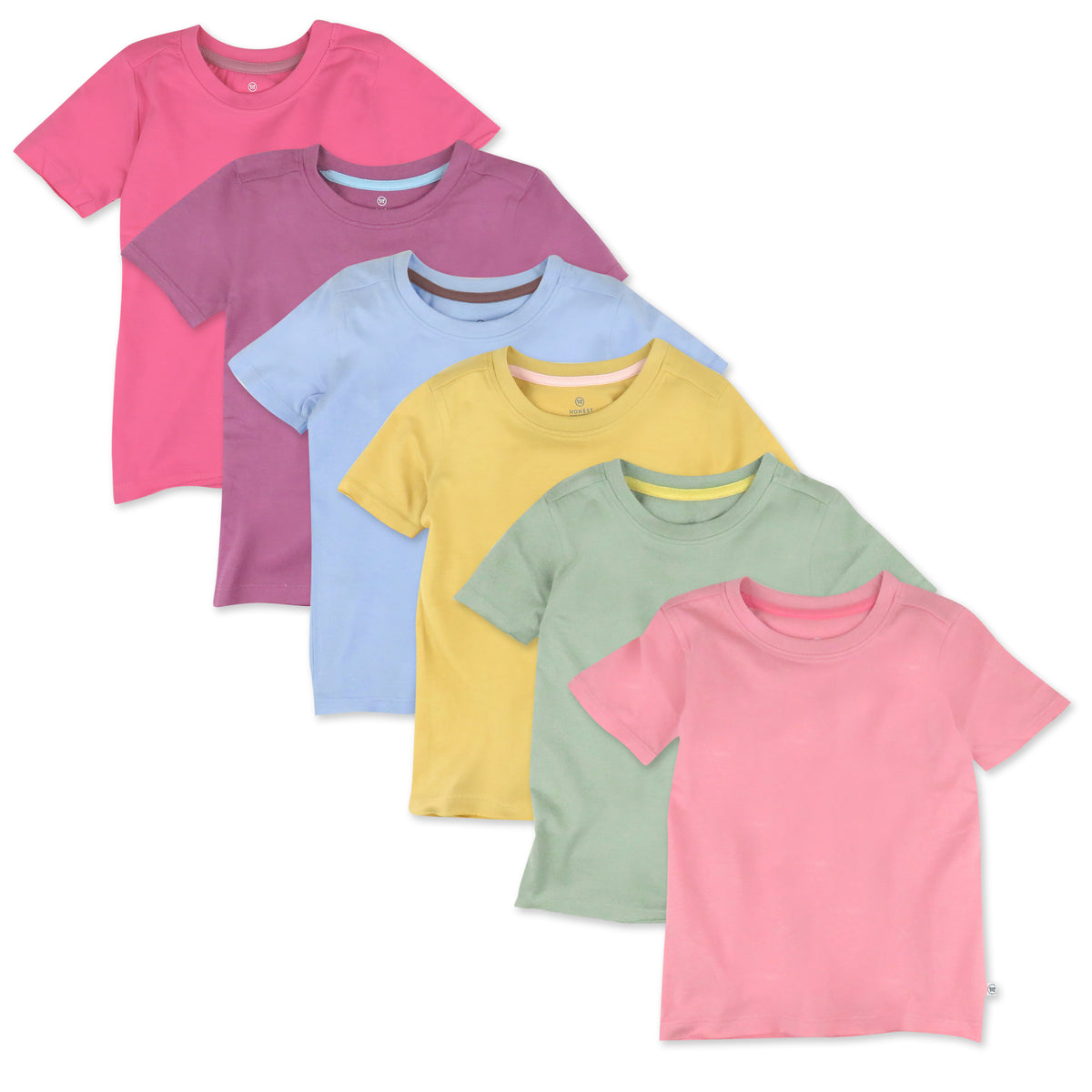 HonestBaby Multipack Short Sleeve T-Shirt Tee 100% Organic Cotton Infant  Baby, Toddler, Little Kids Boys, Girls, Unisex