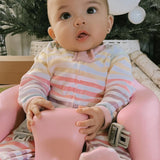 Go to slide 5, Organic Cotton Sleep & Plays, Rainbow Stripe