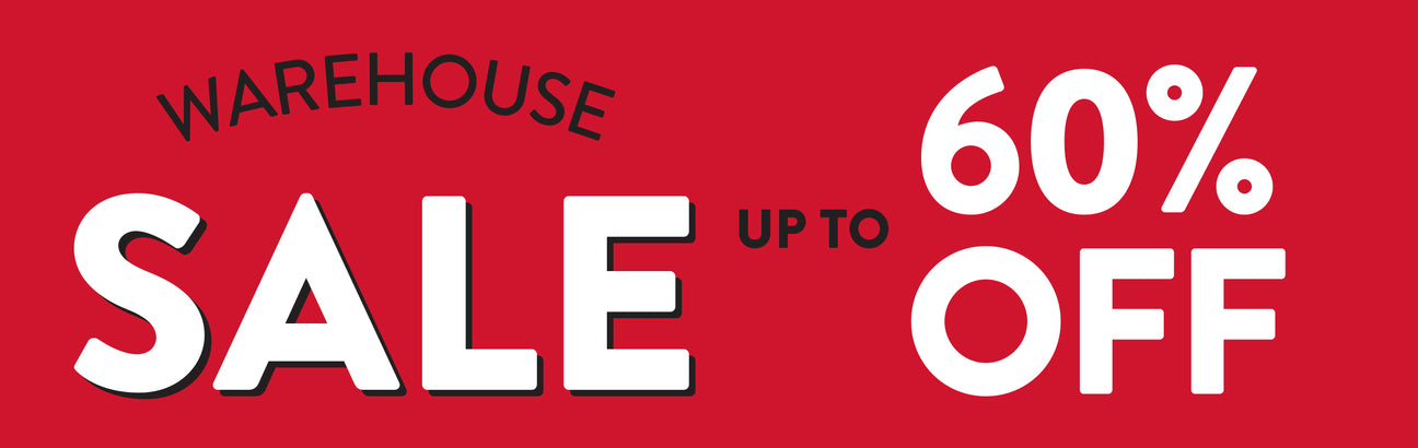 Warehouse Sale 25-75% OFF!