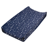 Organic Cotton Changing Pad Cover, Pattern Play Navy