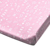 Organic Cotton Changing Pad Cover, Pattern Play Pink