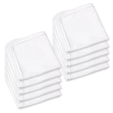 10-Pack Organic Cotton Baby-Terry Washcloths in a Gift Box, Bright White