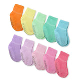 10-Pack Organic Cotton Socks, Rainbow Pinks