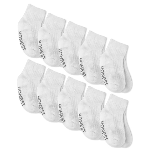 10-Pack Socks, White