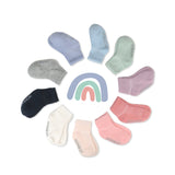 10-Pack Organic Cotton Socks, Pink Sunset
