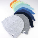 10-Pack Organic Cotton Reversible Caps, Rainbow Blues