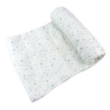 Organic Cotton Swaddle Blanket, Twinkle Star Sage