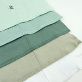 5-Pack Organic Cotton Knit Tri-fold Burp Cloths, Sage Ombre