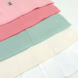 5-Pack Organic Cotton Knit Tri-fold Burp Cloths, Strawberry Cream