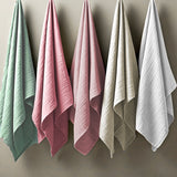 5-Pack Organic Cotton Multi-layer Woven Burp Cloths, Strawberry Cream