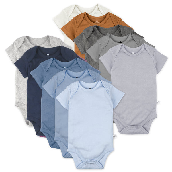 Baby Clothes Best N Less Onesie 10-Pack Organic Cotton Short