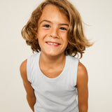 10-Pack Organic Cotton Sleeveless Muscle T-Shirts, Bright White