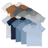10-Pack Organic Cotton Short Sleeve T-Shirts, Prep School Rebel Boy