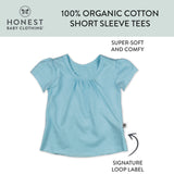 Go to slide 3, 10-Pack Organic Cotton Puff Sleeve T-Shirts