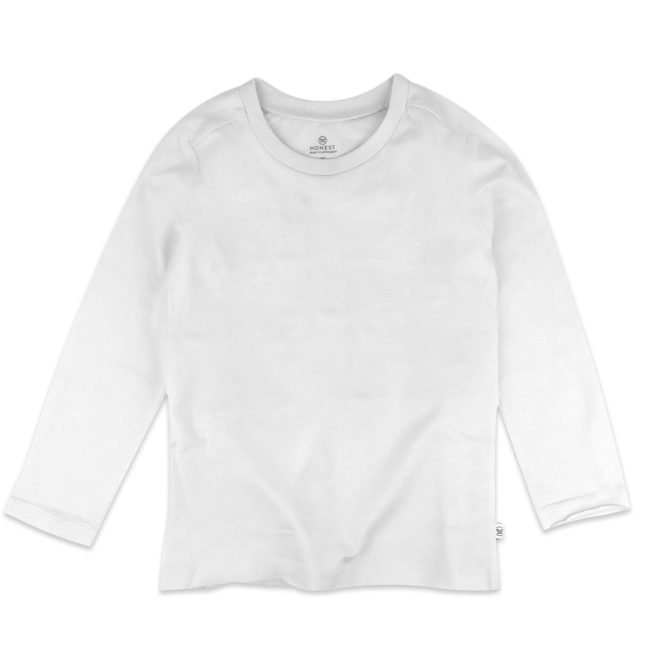 10-Pack Organic Cotton Long Sleeve T-Shirts, Bright White