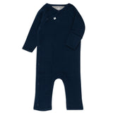 Organic Cotton One-Piece Jumpsuit Coverall, Navy