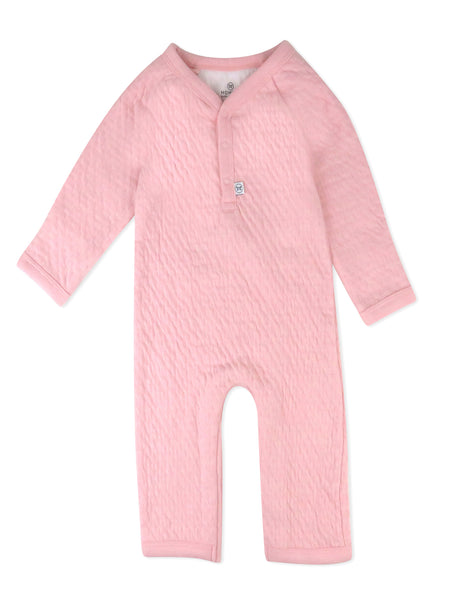 Organic Cotton One-Piece Jumpsuit Coverall, Pink