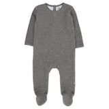 Organic Cotton Matelasse Union Suit Coverall, Gray Heather