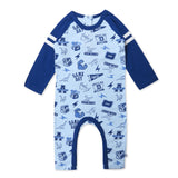 Raglan Coverall, Dino Prep Academy Blue