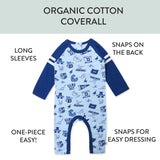 Raglan Coverall, Dino Prep Academy Blue