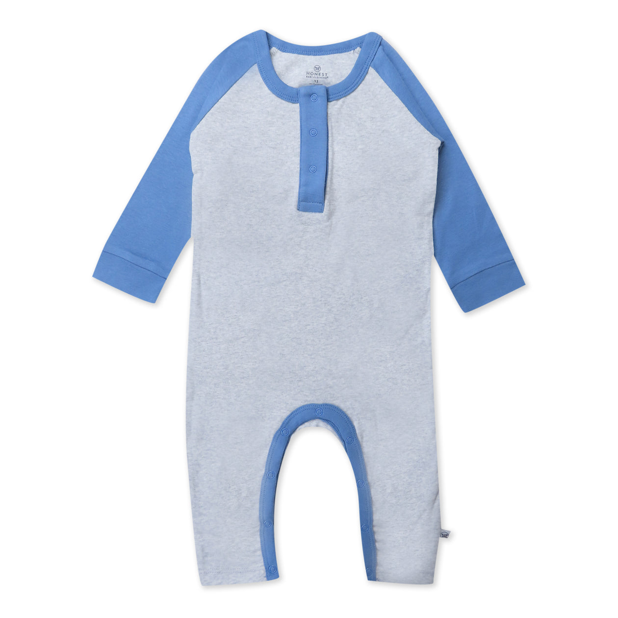 Organic Cotton One-Piece Jumpsuit Coverall, Collegiate Blue
