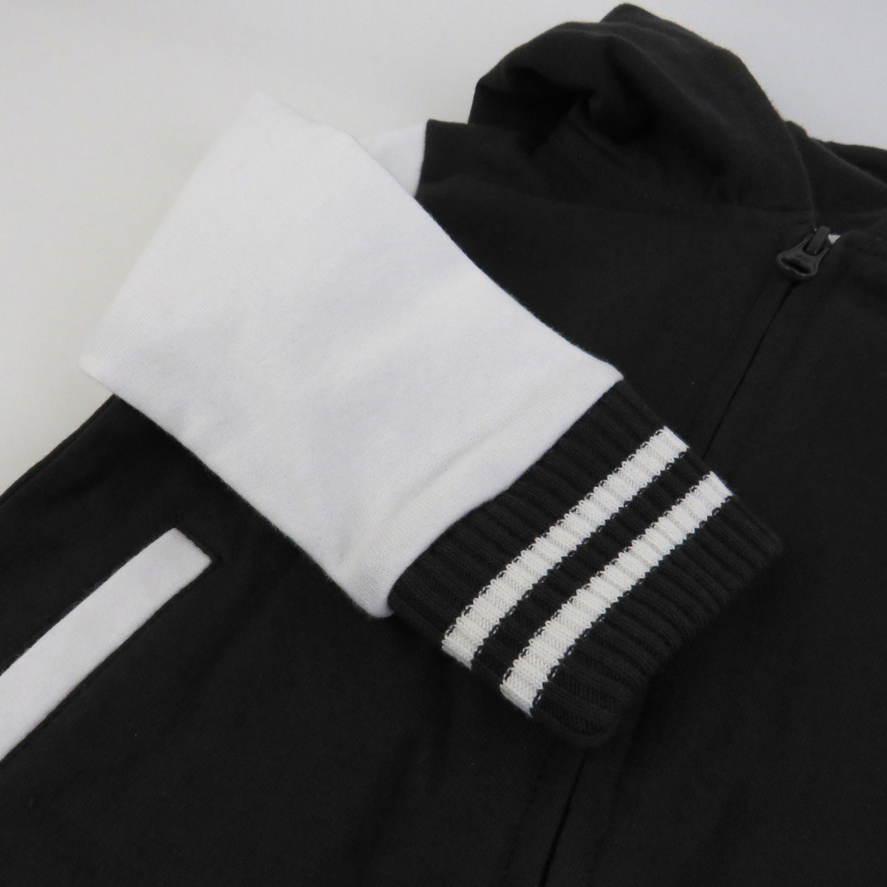 Hoodie Coverall Team Varsity, Black