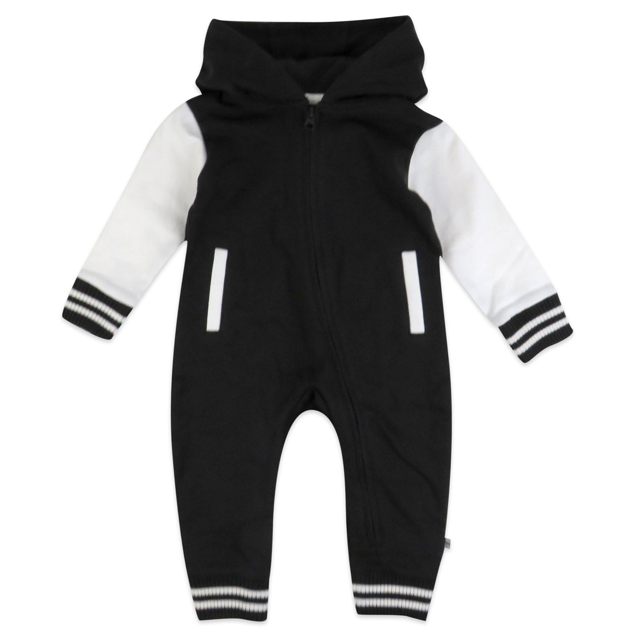 Hoodie Coverall Team Varsity, Black