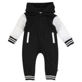 Go to slide 1, Hoodie Coverall Team Varsity, Black