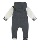Hoodie Coverall Team Varsity, Gray Charcoal
