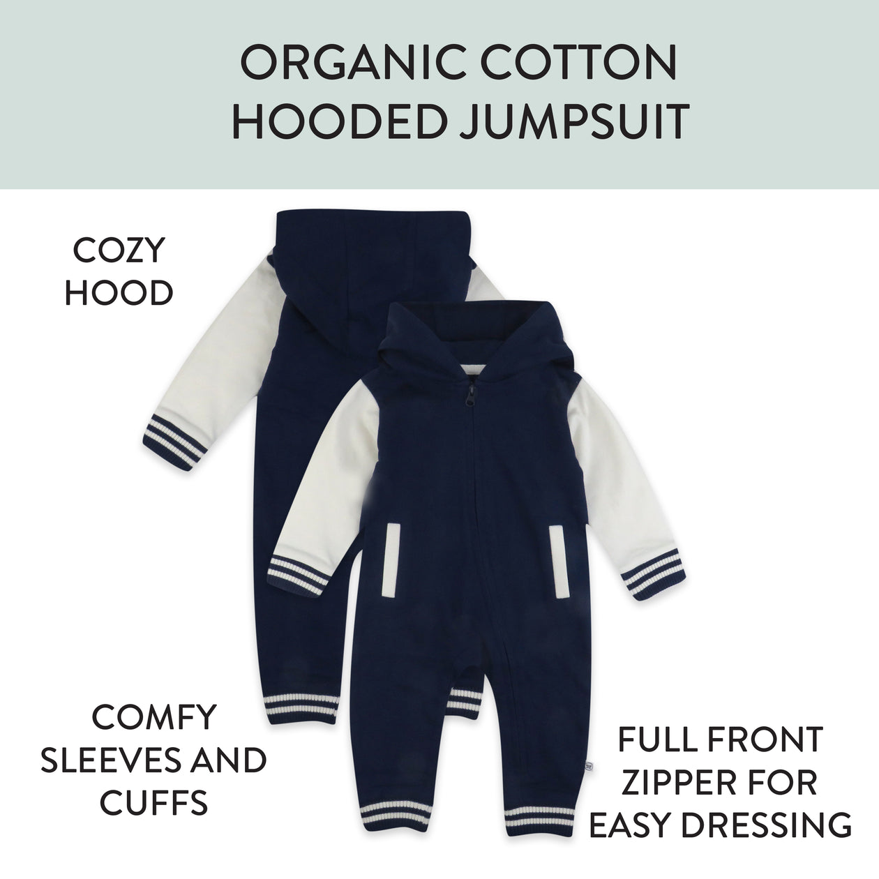 Hoodie Coverall Team Varsity, Varsity Navy