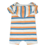 Novelty Terry Romper, Sunset Stripe