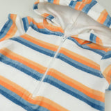 Novelty Terry Romper, Sunset Stripe