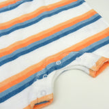Novelty Terry Romper, Sunset Stripe