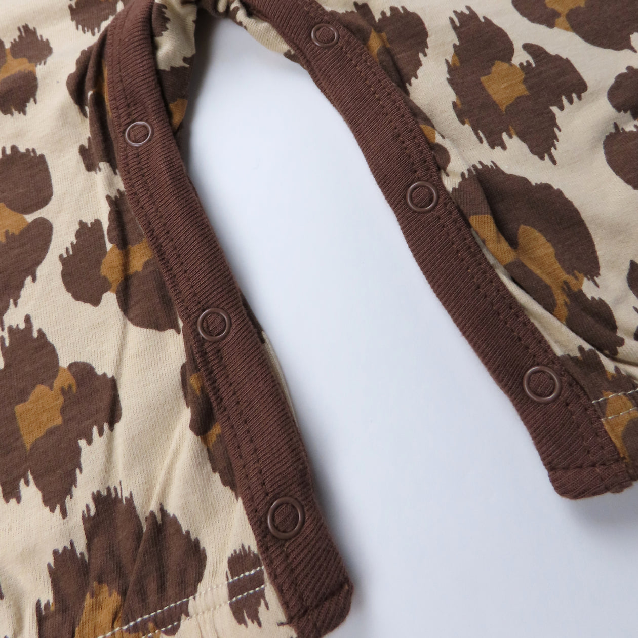 Chest Ruffle Coverall, Purr-fect Cheetah Neutral