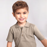 Short Sleeve Polo T-Shirt, Khaki