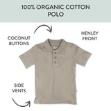 Short Sleeve Polo T-Shirt, Khaki